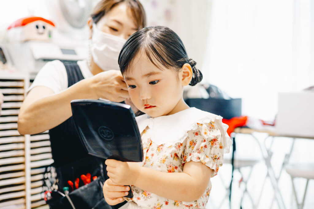 流山 七五三 ヘアメイク 女の子 ナチュラル撮影